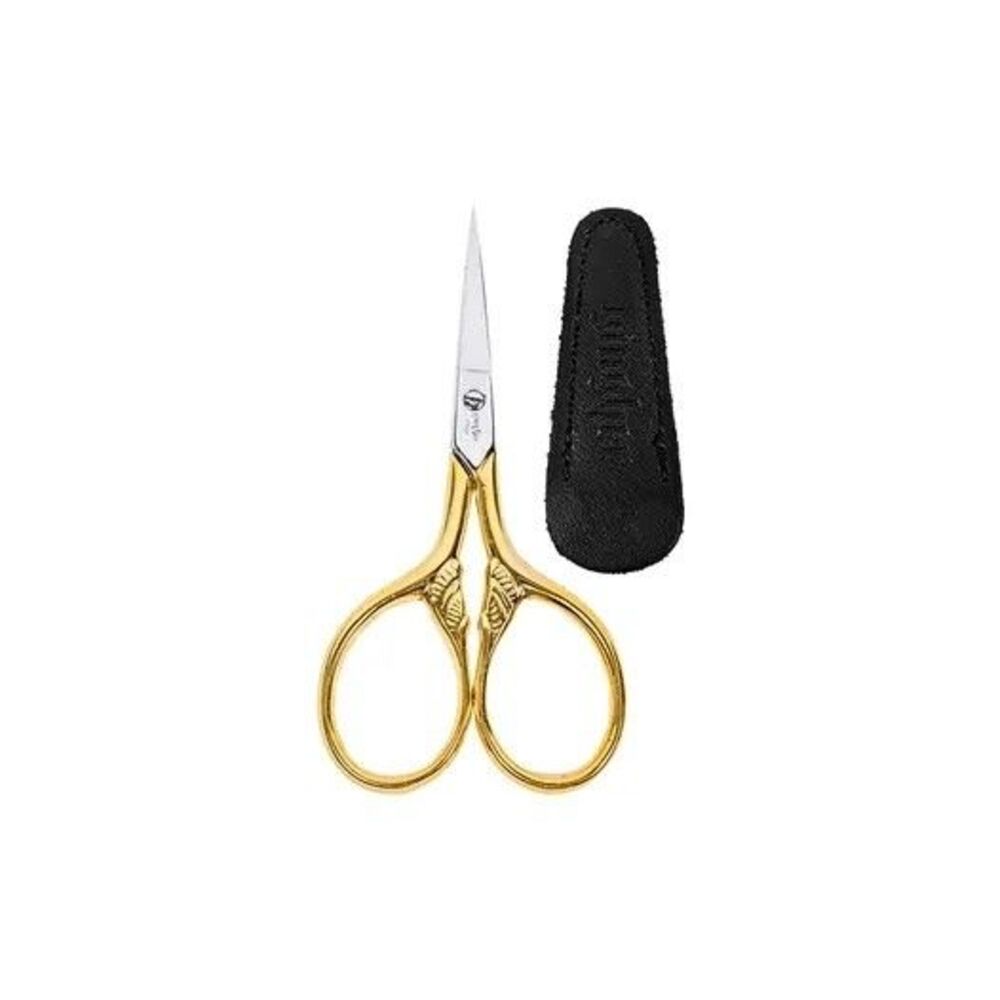 3.5" Gingher Gold Handled Lions Tail Embroidery Scissors
